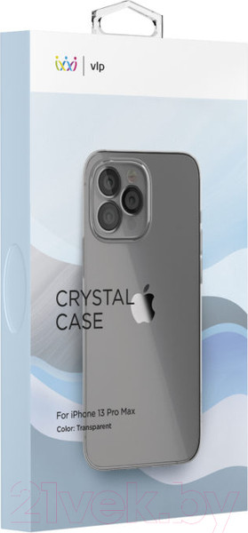 Изображение товара Чехол-накладка VLP Crystal Case для iPhone 13 Pro Max / vlp-TGC21-67TP (прозрачный)