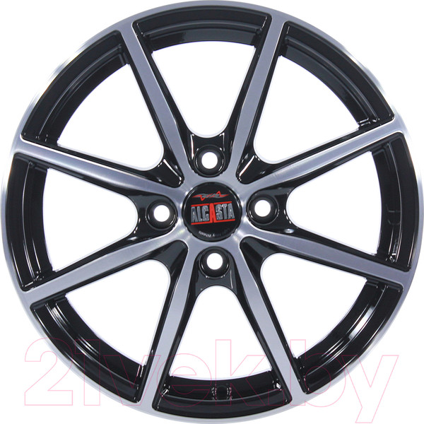 Изображение товара Литой диск Alcasta M63 15x6" 4x100мм DIA 60.1мм ET 40мм BKF