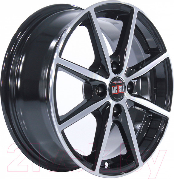 Изображение товара Литой диск Alcasta M63 15x6" 4x100мм DIA 60.1мм ET 40мм BKF