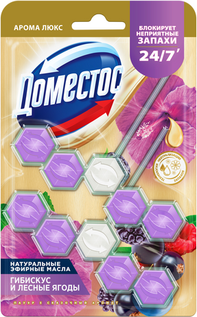 Изображение товара Чистящее средство для унитаза Domestos Power 5. Сказочный аромат Дуо (2x50г)