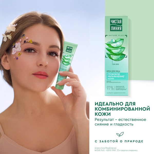 Изображение товара Крем для лица Чистая Линия Питательный дневной для комбинированной кожи (40мл)