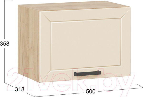 Изображение товара Шкаф под вытяжку ТриЯ Лорас 1В5Г (дуб крафт золотой/холст брюле)