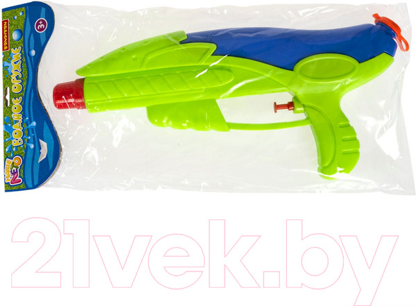 Изображение товара Бластер игрушечный Bondibon Водный пистолет. Наше лето / ВВ2856-Б (зеленый/синий)