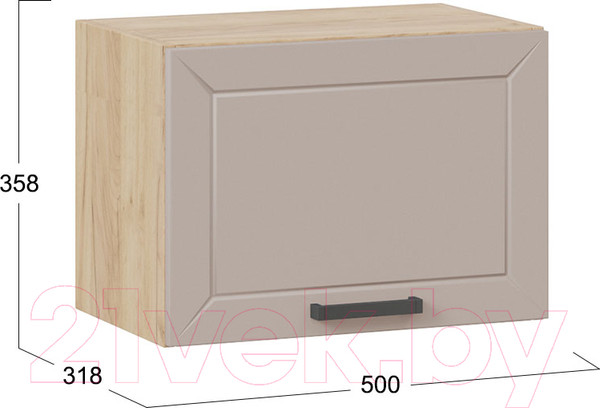 Изображение товара Шкаф под вытяжку ТриЯ Лорас 1В5Г (дуб крафт золотой/холст латте)