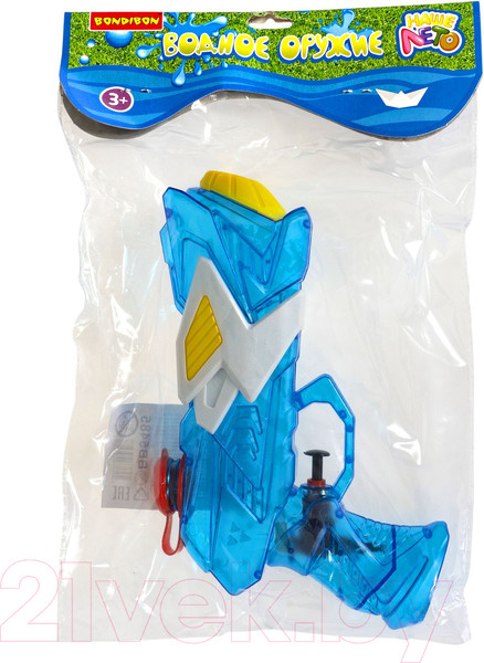 Изображение товара Бластер игрушечный Bondibon Водный пистолет. Наше лето / ВВ5485-А (голубой)