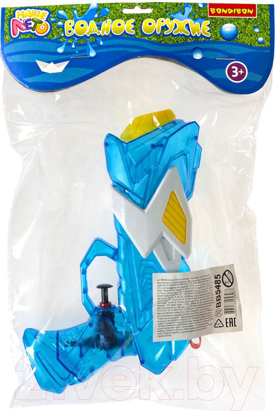 Изображение товара Бластер игрушечный Bondibon Водный пистолет. Наше лето / ВВ5485-А (голубой)
