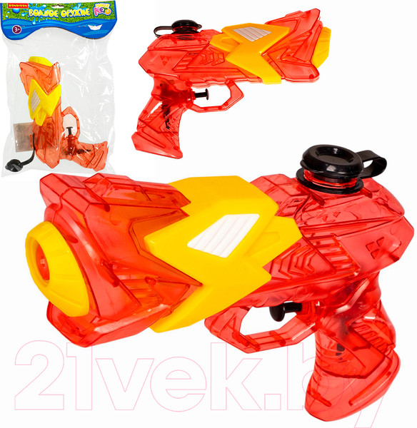 Изображение товара Бластер игрушечный Bondibon Водный пистолет. Наше лето / ВВ5485-Б (красный)
