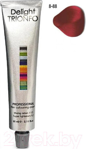 Изображение товара Крем-краска для волос Constant Delight Trionfo Стойкая 8-88 (60мл, светлый русый интенсивный красный)