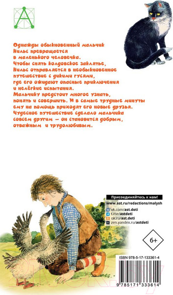 Изображение товара Книга АСТ Чудесное путешествие Нильса с дикими гусями (Лагерлеф С.)