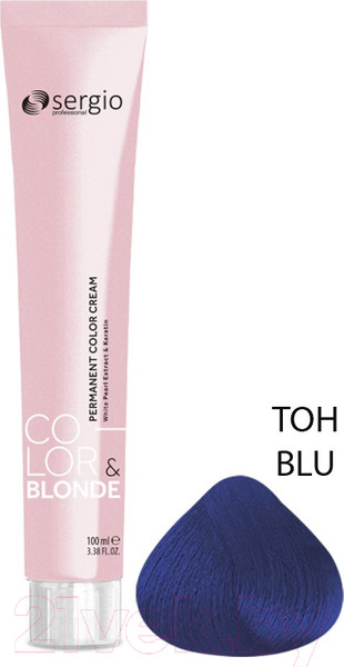 Изображение товара Крем-краска для волос Sergio Professional Color&Blonde Blu (100мл)