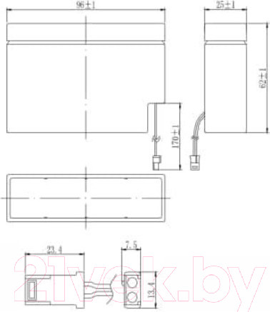 Изображение товара Аккумуляторная батарея DELTA DTM 12008