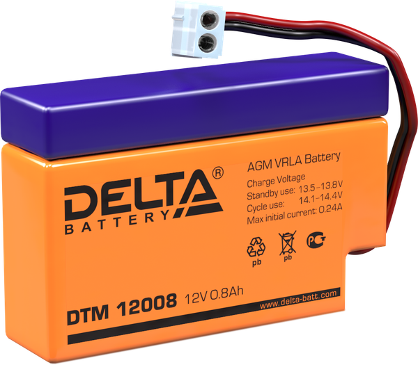 Изображение товара Аккумуляторная батарея DELTA DTM 12008