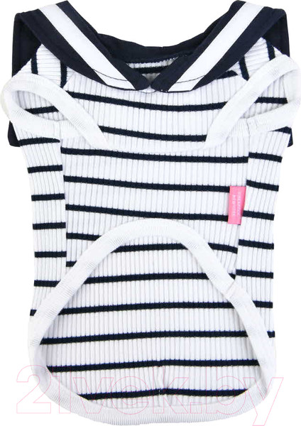 Изображение товара Футболка для животных Pinkaholic Cordelia / NAUA-TS7601-OW-M (в полоску, белый)
