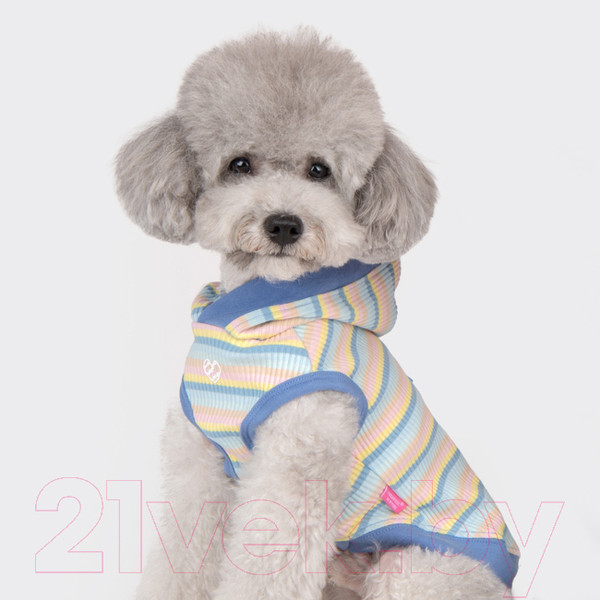 Изображение товара Футболка для животных Pinkaholic Maire с капюшоном / NAWA-TS7710-BL-M (синий)