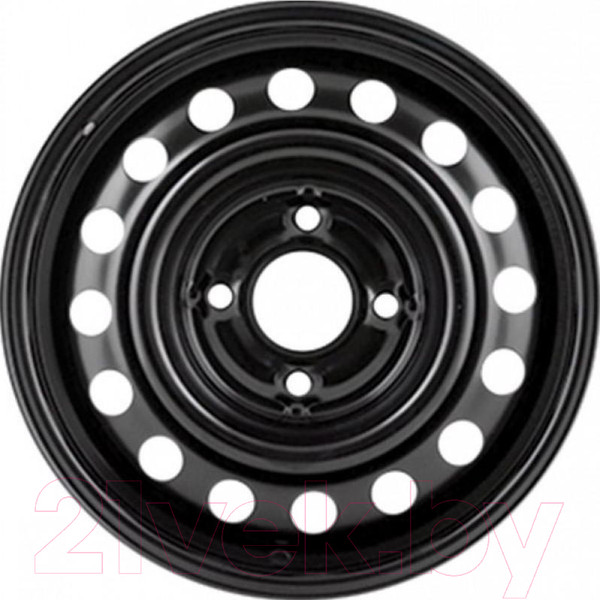 Изображение товара Штампованный диск Trebl 53A49D 14x5.5" 4x100мм DIA 57.1мм ET 49мм Black