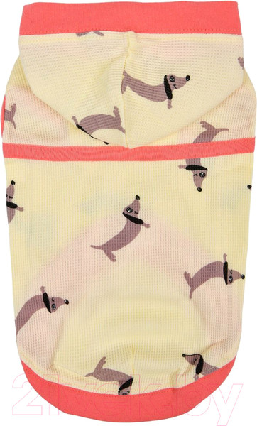 Изображение товара Футболка для животных Puppia Sammy с капюшоном / PAWA-TS1949-YE-M (желтый)