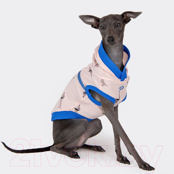 Изображение товара Футболка для животных Puppia Sammy с капюшоном / PAWA-TS1949-IP-M (розовый)
