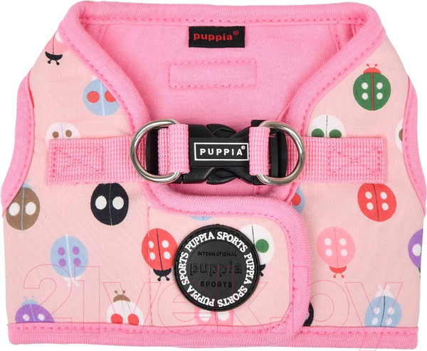 Изображение товара Шлея-жилетка для животных Puppia Lady Beetle-B / PAWA-HB1957-PK-L (розовый)