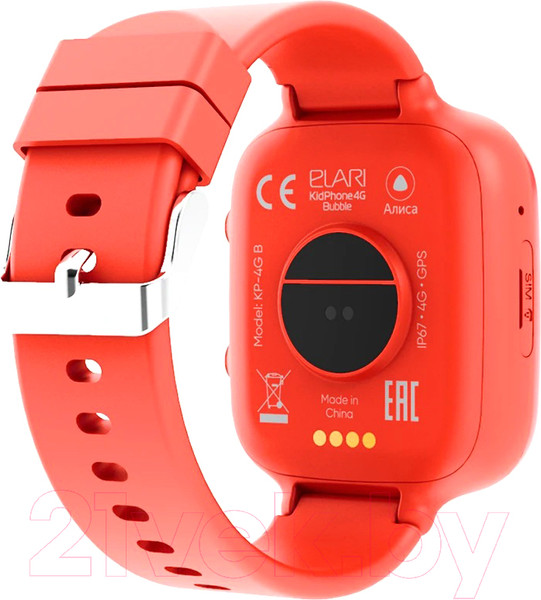 Изображение товара Умные часы детские Elari KidPhone 4G Bubble (красный)