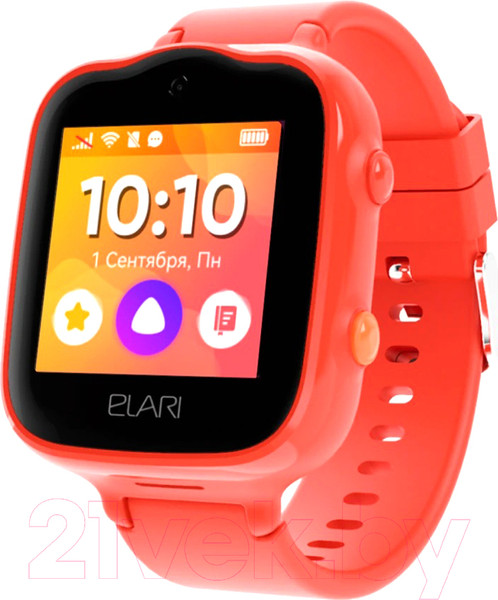 Изображение товара Умные часы детские Elari KidPhone 4G Bubble (красный)