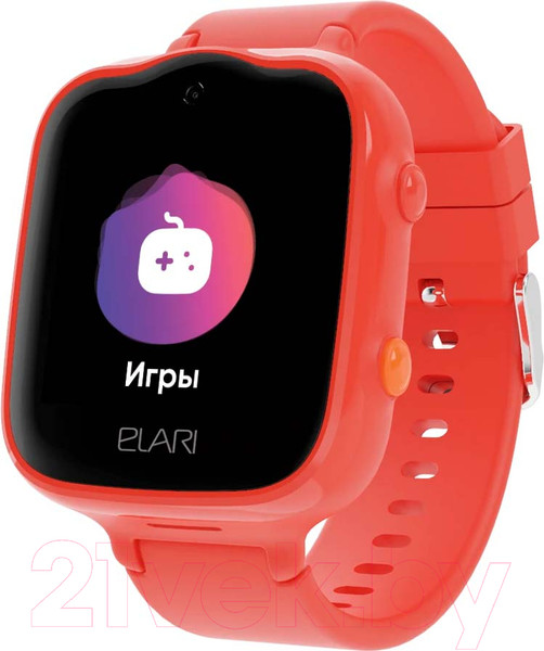 Изображение товара Умные часы детские Elari KidPhone 4G Bubble (красный)