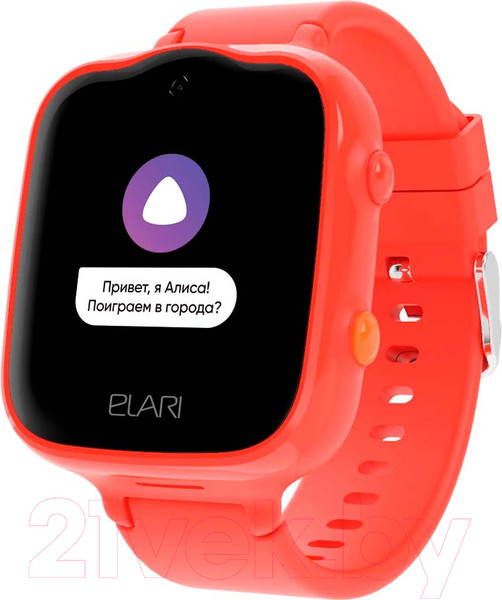 Изображение товара Умные часы детские Elari KidPhone 4G Bubble (красный)