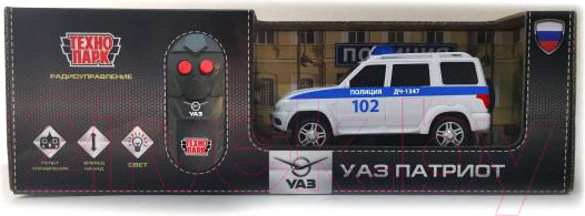 Изображение товара Радиоуправляемая игрушка Технопарк УАЗ Patriot Полиция / PATRIOT-15RCPOL-WH