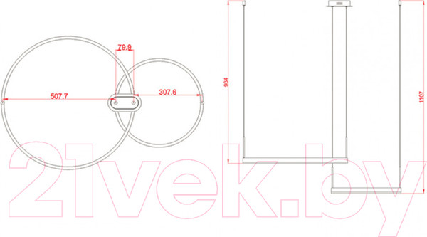 Изображение товара Потолочный светильник Kinklight Тор 08219.33P (матовое золото)