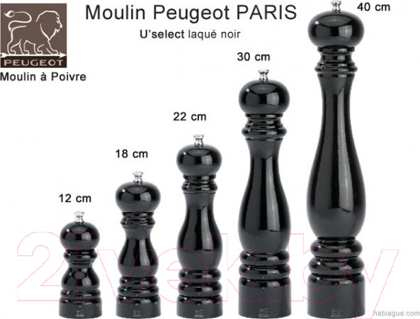 Изображение товара Мельница для специй Peugeot Paris U’select 23683 (черный лак)