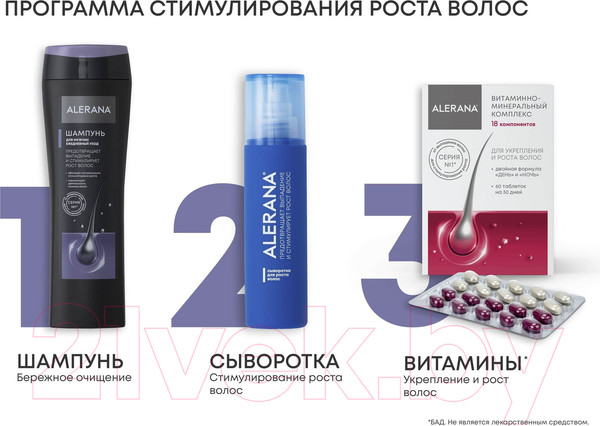 Изображение товара Шампунь для волос Alerana Для мужчин Ежедневный уход (250мл)