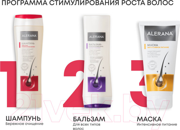 Изображение товара Шампунь для волос Alerana Для сухих и нормальных волос (250мл)