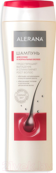 Изображение товара Шампунь для волос Alerana Для сухих и нормальных волос (250мл)