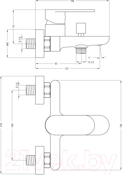 Изображение товара Смеситель Deante Alpinia BGA 010M