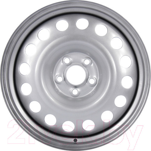Изображение товара Штампованный диск Trebl 9680T 16x6.5" 5x100мм DIA 57.1мм ET 42мм Silver