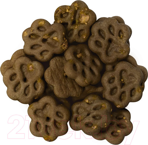 Изображение товара Лакомство для собак Деревенские лакомства Печенье с уткой и яблоками (100г)