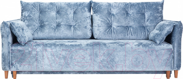 Изображение товара Диван KRONES Цезарь 3 (велюр голубой перламутр)