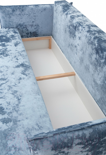 Изображение товара Диван KRONES Цезарь 3 (велюр голубой перламутр)