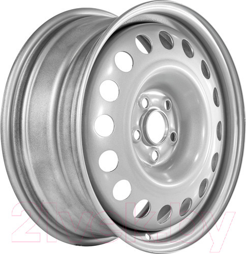 Изображение товара Штампованный диск Trebl 9565T 16x6.5" 5x100мм DIA 56.1мм ET 55мм Silver