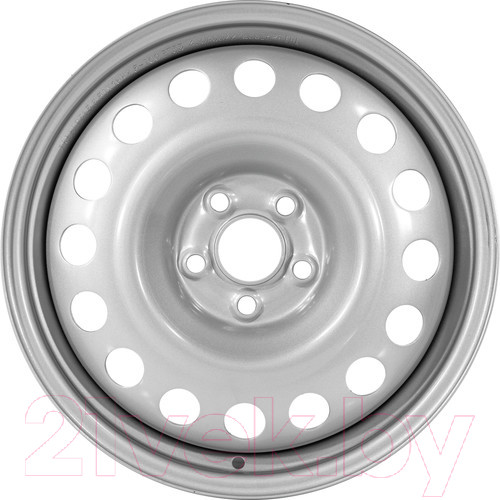 Изображение товара Штампованный диск Trebl 9565T 16x6.5" 5x100мм DIA 56.1мм ET 55мм Silver