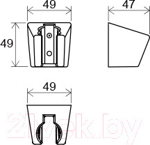 Изображение товара Душевой держатель Ravak 612.20 / X07P640 (черный)