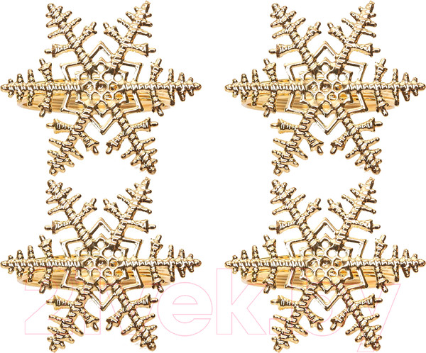 Изображение товара Кольцо для салфеток Arya Star / 8680943112415 (4шт, золото)