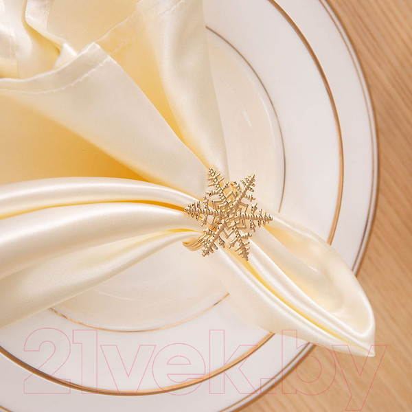 Изображение товара Кольцо для салфеток Arya Star / 8680943112415 (4шт, золото)