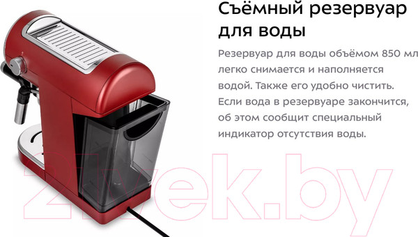 Изображение товара Кофеварка эспрессо Kitfort KT-783-3 (красный)