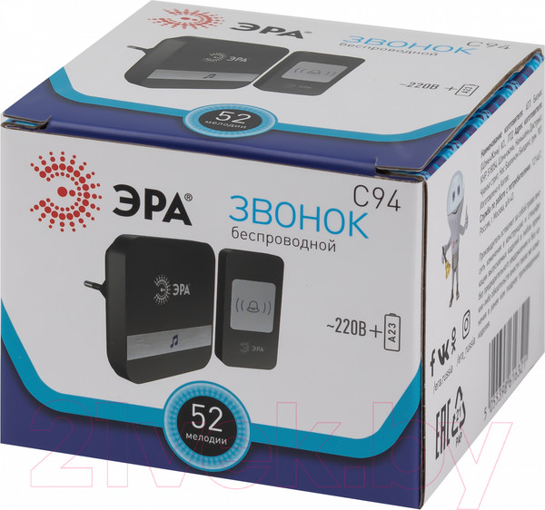 Изображение товара Электрический звонок ЭРА C94 / Б0054085