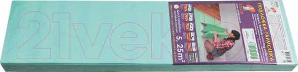 Изображение товара Подложка SOLID Гармошка 3мм (5.25 м.кв., зеленый)