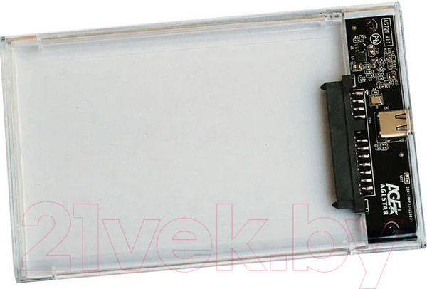 Изображение товара Бокс для жесткого диска AgeStar 3UB2P4C (прозрачный)