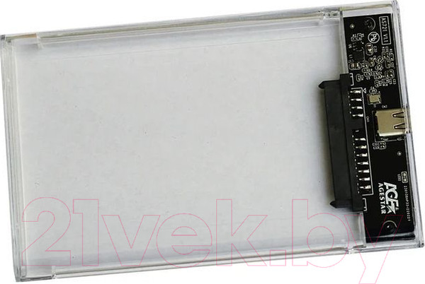 Изображение товара Бокс для жесткого диска AgeStar 3UB2P6C (прозрачный)