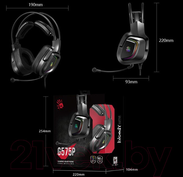 Изображение товара Наушники-гарнитура A4Tech Bloody G575P (черный)