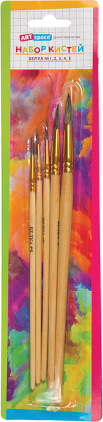 Изображение товара Набор кистей ArtSpace Белка / SB1-5_2388 (5шт)