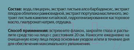 Изображение товара Спрей для лица Consly Hyaluronic Acid Hydrating Увлажняющий (120мл)